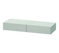 Duravit DuraStyle étagère tiroir DS827100707 120 x 44 cm, 2 tiroirs, gris béton mat, avec support console