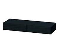 Duravit DuraStyle - Schubkästenablage 440x1200x150mm 2 Schubkästen eiche schwarz