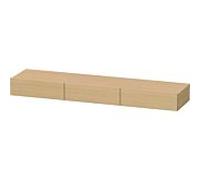 Duravit DuraStyle étagère tiroir DS827303030 180 x 44 cm, 3 tiroirs, chêne naturel, avec support console