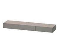 DURAVIT DuraStyle - Meuble étagères avec 3 tiroirs 1800x150x440mm basalte mat/basalte mat