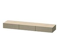 Duravit DuraStyle étagère tiroir DS827307575 180 x 44 cm, 3 tiroirs, lin, avec support console