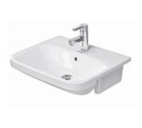 Duravit DuraStyle lavabo 03755500001 55 x 45,5 cm, blanc, wondergliss, semi-encastré
