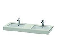 Duravit DuraStyle lavabo console DS829C00707 55x80x10cm, 2 découpes, mat gris béton