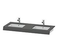 Duravit DuraStyle console de lavabo DS829C04949 55x80x10cm, 2 découpes, graphite mat