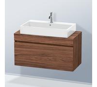 Duravit DuraStyle vasque match0 DS530402121 100 x 47,8 cm, noyer foncé, pour console, coulissant 2000