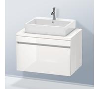Duravit Vasque DuraStyle DS531202222 80 x 54,8 cm blanc brillant pour console 2000 coulissant