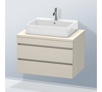 Duravit DuraStyle vasque DS531709191 80 x 54,8 cm, taupe, pour console, 2 tiroirs