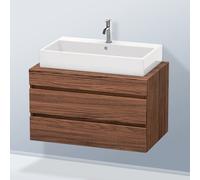 Duravit DuraStyle vasque DS531802121 90 x 54,8 cm, noyer foncé, pour console, 2 tiroirs