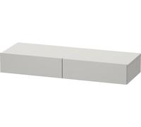Duravit DuraStyle étagère à tiroirs DS827100743 120 x 44 cm, 2 tiroirs, gris béton / basalte mat, avec support console