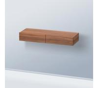 DURAVIT DuraStyle - Meuble étagères avec 2 tiroirs 1200x150x440mm noyer naturel/blanc mat