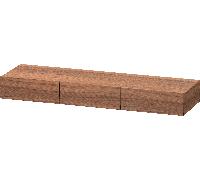 DURAVIT DuraStyle - Meuble étagères avec 3 tiroirs 1500x150x440mm noyer naturel/noyer naturel