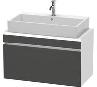 Duravit DuraStyle vasque match0 DS530304918 90 x 47,8 cm, graphite mat / blanc mat, pour console, coulissant 2000