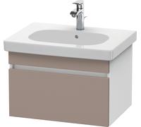 Duravit DuraStyle meuble sous-lavabo mural 6383, 1 tiroir, 600mm, pour D-Code, DS638304318, Couleur: Basalte Matt / Blanc Matt