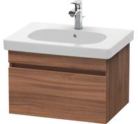 Duravit DuraStyle meuble sous-lavabo mural 6383, 1 tiroir, 600mm, pour D-Code, DS638307979, Couleur: Décor noyer naturel