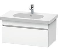 Duravit DuraStyle meuble sous-lavabo mural 6384, 1 tiroir, 800mm, pour D-Code, DS638401818, Couleur: Blanc Matt / Blanc Matt
