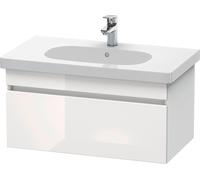Duravit DuraStyle meuble sous-lavabo mural 6384, 1 tiroir, 800mm, pour D-Code, DS638402218, Couleur: Décor Blanc Brillant / Décor Blanc Mat / Décor Blanc Mat