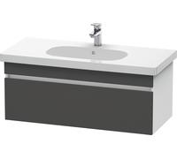 Duravit DuraStyle meuble sous-lavabo mural 6385, 1 tiroir, 1000mm, pour D-Code, DS638504918, Couleur: Décor Graphite Mat / Blanc Mat Décor Mat
