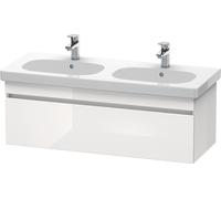 Duravit DuraStyle meuble sous-lavabo mural 6386, 1 tiroir, 1150mm, pour D-Code, DS638602218, Couleur: Décor Blanc Brillant / Décor Blanc Mat / Décor Blanc Mat