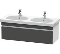 Duravit DuraStyle meuble sous-lavabo mural 6386, 1 tiroir, 1150mm, pour D-Code, DS638604918, Couleur: Décor Graphite Mat / Blanc Mat Décor Mat