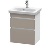Duravit DuraStyle meuble sous-lavabo mural 6403, 2 tiroirs, 500mm, pour DuraStyle, DS640304318, Couleur: Basalte Matt / Blanc Matt