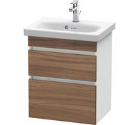 Duravit DuraStyle meuble sous-lavabo mural 6403, 2 tiroirs, 500mm, pour DuraStyle, DS640307918, Couleur: Décor Naturel Noyer / Décor Blanc Mat