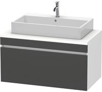 Duravit DuraStyle vasque match0 DS531404918 100 x 54,8 cm, graphite mat / blanc mat, pour console, coulissant 2000