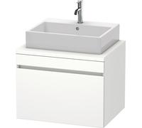 Duravit DuraStyle meuble sous-lavabo pour console, 1 tiroir, 700mm, DS531101818, Couleur: Blanc Matt / Blanc Matt