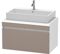 Duravit DuraStyle meuble sous-lavabo pour console, 1 tiroir, 900mm, DS531304318, Couleur: Basalte Matt / Blanc Matt