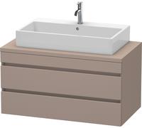 Duravit DuraStyle meuble sous-lavabo pour console, 2 tiroirs, 1000mm, DS531904343, Couleur: Décor basalte mat