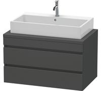 Duravit DuraStyle vasque DS531804949 90 x 54,8 cm, graphite mat, pour console, 2 tiroirs
