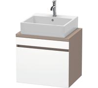 Duravit DuraStyle vasque DS530001843 60 x 47,8 cm, blanc mat / basalte mat, pour console, coulissant 2000