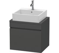 Duravit DuraStyle vasque match0 DS530004949 60 x 47,8 cm, graphite mat, pour console, coulissant 2000