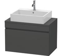 Duravit Meuble-lavabo DuraStyle DS530204949 console compacte 1 tiroir 800 mm Décor graphite mat