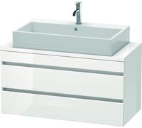 Duravit DuraStyle vasque DS530902222 100 x 47,8 cm, blanc brillant, pour console, 2 tiroirs