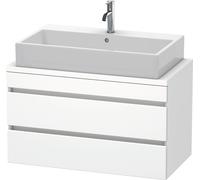 Duravit Vasque DuraStyle DS530801818 90 x 47,8 cm, blanc mat, pour console, 2 tiroirs