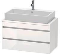 Duravit DuraStyle vasque DS530802222 90 x 47,8 cm, blanc brillant, pour console, 2 tiroirs