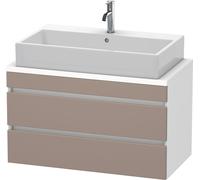 Duravit DuraStyle vasque DS530804318 90 x 47,8 cm, basalte mat / blanc mat, pour console, 2 tiroirs