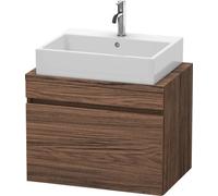 Duravit DuraStyle vasque DS530202143 80 x 47,8 cm, noyer foncé / basalte mat, pour console, coulissant 2000