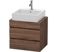 Duravit DuraStyle vasque DS530702121 80 x 47,8 cm, noyer foncé, pour console, 2 tiroirs