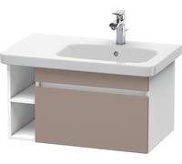 Duravit DuraStyle meuble sous-lavabo suspendu 6393, 1 tiroir, 730mm, pour vasque DuraStyle droite, DS639304318, Couleur: Basalte Matt / Blanc Matt
