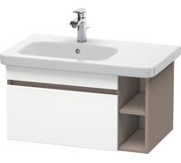 Duravit DuraStyle vasque DS639401843 73 x 44,8 cm, vasque à gauche, blanc mat / basalte mat, coulissant 2000