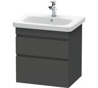 Duravit Meuble sous-vasque DuraStyle DS648004949 suspendu 2 tiroirs Graphite mat 58×44,8×61 cm