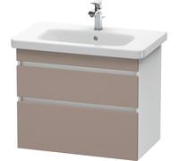 Duravit DuraStyle vasque DS648104318 73 x 44,8 cm, basalte mat / blanc mat, 2 tiroirs, suspendu