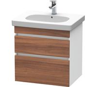 Duravit DuraStyle vasque match0 DS648307918 60 x 45,3 cm, blanc naturel / match2 mat, 2 tiroirs, suspendu