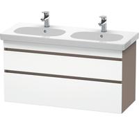 Duravit DuraStyle vasque DS648601843 115 x 45,3 cm, blanc mat / basalte mat, 2 tiroirs, suspendu