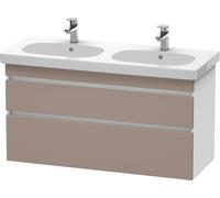 Duravit DuraStyle vasque DS648604318 115 x 45,3 cm, basalte mat / blanc mat, 2 tiroirs, suspendu