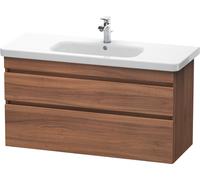 Duravit Meuble sous-lavabo suspendu DuraStyle DS649507979 – 2 tiroirs, 1130 mm, noyer naturel