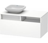 Duravit DuraStyle Meuble sous-lavabo suspendu 6784, 1 tiroir, 1 découpe à droite, 1000mm, DS6784R1818, Couleur: Blanc Matt / Blanc Matt