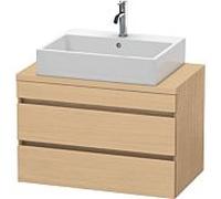 Duravit DuraStyle vasque DS530703030 80 x 47,8 cm, chêne naturel, pour console, 2 tiroirs