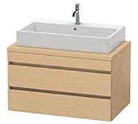 Duravit DuraStyle vasque DS531803030 90 x 54,8 cm, chêne naturel, pour console, 2 tiroirs